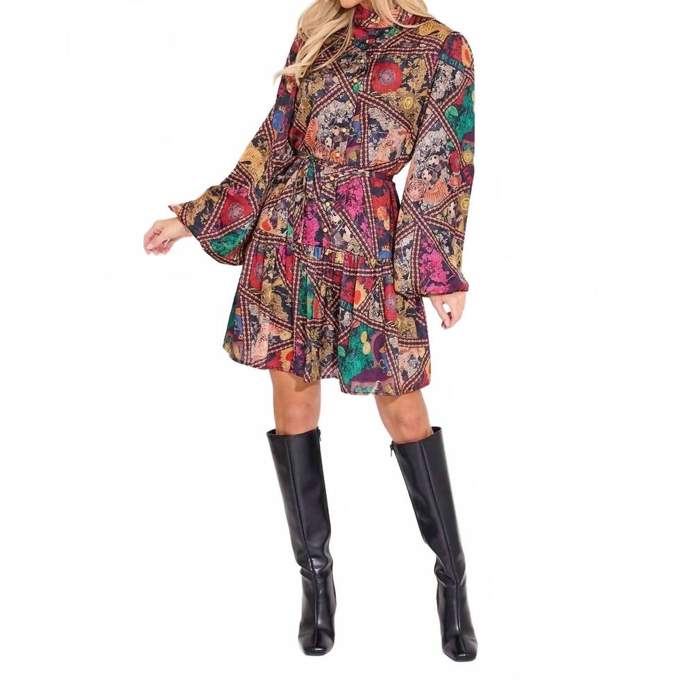 NEW ALDEN ADAIR adele dress in royalty